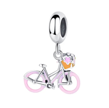 Pink Bike Charm